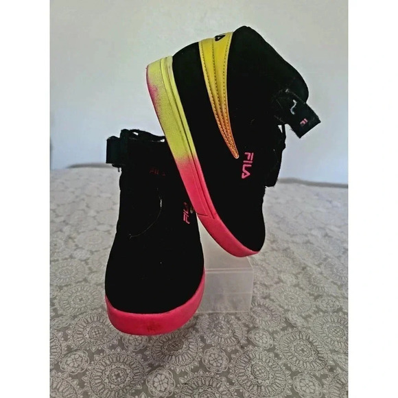 Fila Multicolored Kids High Top Shoe Size 1 - Picture 3 of 7